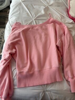 aerie Pink Off-the-Shoulder Sweater